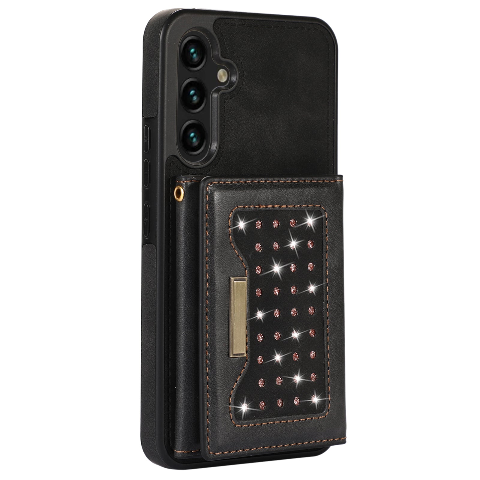 For Samsung Galaxy A16 5G / 4G Case Wallet RFID Blocking TPU Leather Phone Cover with Lanyard - Black For Samsung Galaxy A16 5G / 4G Case Wallet RFID Blocking TPU Leather Phone Cover with Lanyard - Black